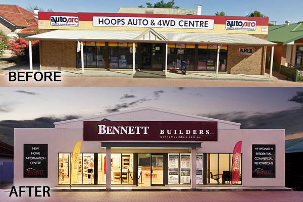 Bennett Builders - Hoops before and after